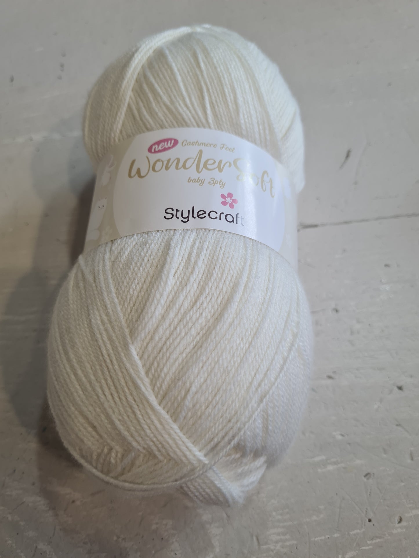 Stylecraft Wondersoft cashmere feel baby 3 ply acrylic 100g