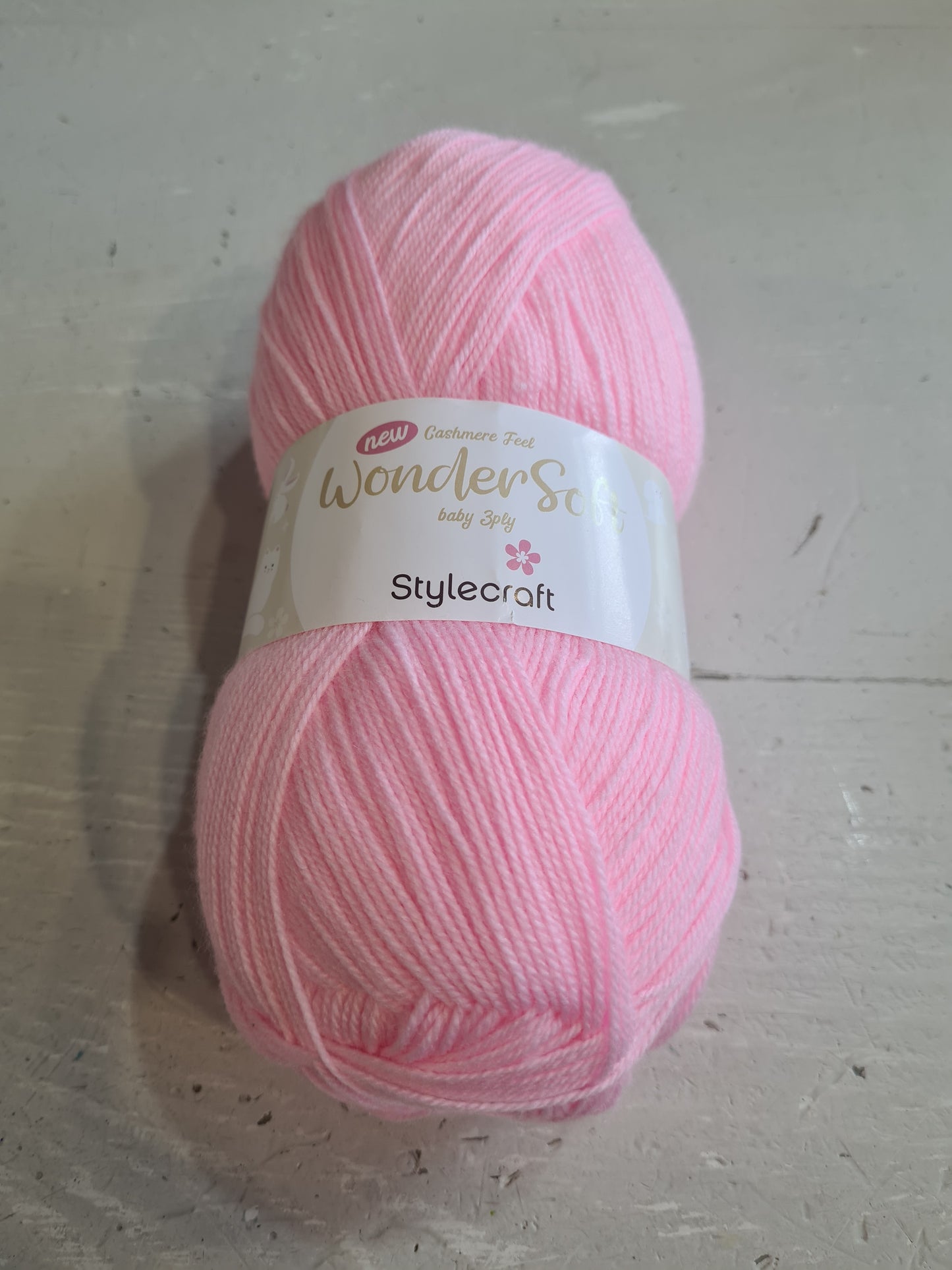 Stylecraft Wondersoft cashmere feel baby 3 ply acrylic 100g